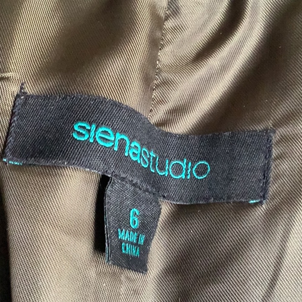 Suede olive green Sienastudio cargo pants.  Sz 6 - Picture 3 of 14